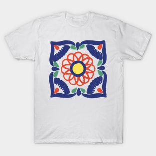 Talavera Blue Petals T-Shirt